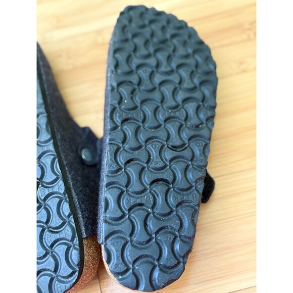 Birkenstock Boston Clogs Women's 39 EU 8 US Charcoal Gray Felt Wool Slip On - Picture 3 of 3